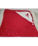 2001 Gymboree Hot Stuff Baby Blanket Hooded Red White Stripe Lil Devil - £31.09 GBP