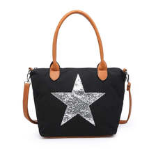 Lightweight Black Nylon Star Bag - $36.25