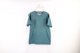 Vintage Nike Mens Medium Distressed Travis Scott Mini Swoosh T-Shirt Teal Green - £31.51 GBP