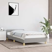  Bed Frame With Headboard Light grey - $189.49