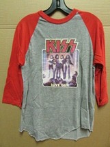 Vintage~Love GUN/KISS Army Iron Ons Baseball 3/4 Length Jersey Shirt Large 42-44 - £58.14 GBP