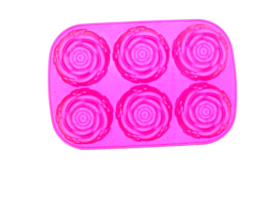 Rose Flower Silicone Baking Mold Pan Cake Mousse Soap Chocolate (Hall - £3.75 GBP