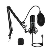  Maono Professional Podcast Microphone with Desk Mount Arm - $191.04