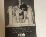 Dennis Miller Live Tv Guide Print Ad HBO TPA12 - £4.76 GBP