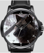 Alaskan Black Wolf Unique Unisex Beautiful Wrist Watch UK FAST - £42.46 GBP