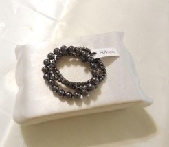 Style & Co. 6" Hematite Beaded Stretch Bracelet A757 $26 - $8.28