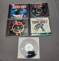 Vintage PC Games Lot of 5 Fury 3, D!Zone, Trophy Bass 2, Emergency Room Code Red - $19.80