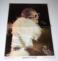 Elton John Fan Club Poster Vintage 1975 Boutwell Star City Distributors - £19.74 GBP