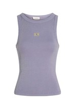 Calvin Klein Jeans Women Top Purple Designer Blouse Elegant Chic Fashion... - $929.88 MXN
