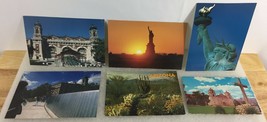 LOT of 6 Vintage Post Cards - Statue Of Liberty, Ellis Island, California, AZ - £4.71 GBP