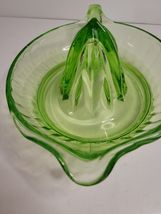 Green Uranium Depression Glass Juicer/Reamer image 5