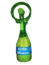 O2Cool Deluxe Personal Water Misting Fan GREEN Battery Powered Kid-Safe O2 Cool - £11.63 GBP