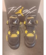Nike Air Jordan 4 Retro Yellow Thunder Size 5Y Womens 6.5 408452-017 Clean - €72,93 EUR