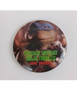 1991 Teenage Mutant Ninja Turtles The Movie Leonardo 2&quot; Pin Button - £3.04 GBP