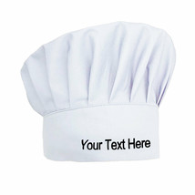 Embroidered Chef Hat Baker Kitchen Cooking Chef Cap Personalized with your Text - £11.94 GBP