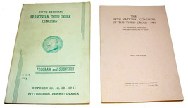 2 1941 5th National Congress 3rd Order Catholic Booklets St. Francis Pit... - £16.01 GBP
