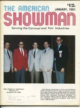 American Showman 1/1981--Carnival &amp; Fair industry mag-Las Vegas convention is... - $58.20