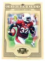 EDGERRIN JAMES 2008 Donruss Threads Pro Gridiron Kings #PGK-5 HOF - $17.86 MXN