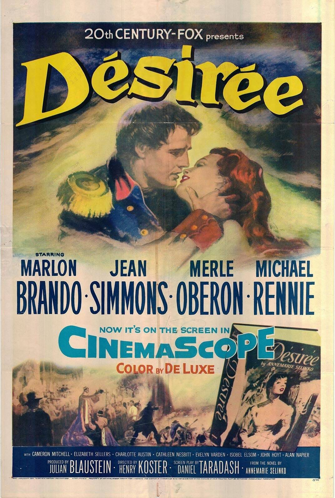 Primary image for Désirée Original 1954 Vintage One Sheet Poster