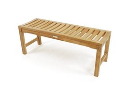 Windsor&#39;s Genuine Grade A Teak 48&quot; Backless Bench, w/Comfortable Contoured Seat - £477.09 GBP