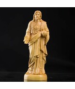 20.5cm Solid Wood Catholic Wood Carving Jesus Christ Statue Hand Carving - $88.11+