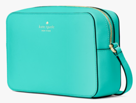 Kate Spade Harper Cilantro Green Leather Crossbody WKR00062 Handbag NWT ... - £79.02 GBP