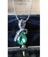 Ciondolo peridoto verde in argento sterling 925 vintage anni 90-90 su... - $1,386.75 MXN
