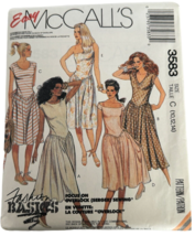 McCalls Sewing Pattern 3583 Dress Fashion Basics Vintage 1980s Size 10 1... - $11.99