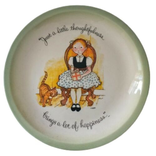 Vintage Hollie Hobbie Wall Plate Just A Little Thoughtfulness American Greetings - $19.78