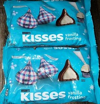 Hershey&#39;s Kisses ~ Vanilla Frosting Milk Chocolate Candy 9 oz, 9/2024 ~ ... - $22.02
