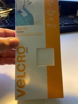 NIP VELCRO Brand Sew On Fastener For Fabrics 36 in x 2 in. White 1 Roll - $6.34