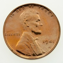 1941 1C Lincoln Wheat Cent Proof in Choice BU Condition, Red Color - £77.09 GBP