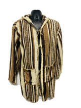 Vintage Tangier North Africa Wool Jebella Coat With Hood Size M - £35.01 GBP