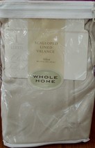 Whole Home Button Tab Microfiber Valance - Brand New In Package - Beige - £17.67 GBP