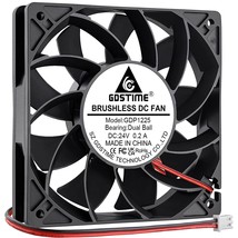 24V Dc Brushless Cooling Fan, 120Mm Case Fan, Dual Ball Bearings 120Mm X 120Mm X - £30.80 GBP