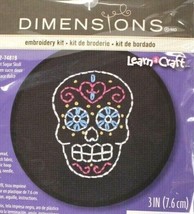 Learn a Craft Cross Stitch Kit Dimensions Sweet Sugar Skull 72-74819 Sealed - £6.05 GBP