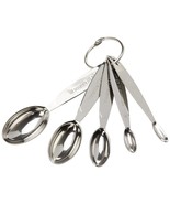 Cuisipro Stainless Steel Measuring Spoon Set, Odd Sizes, Silver - £26.09 GBP