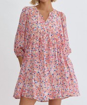 Entro petal print mini dress in Blush - £30.05 GBP