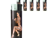 Tattoo Pin Up Girls D31 Lighters Set of 5 Electronic Refillable Butane  - $15.79