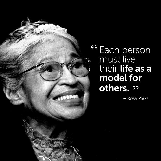 CELEBRITY QUOTE ROSA PARKS &quot; EACH PERSON MUST LIVE THEIR LIFE &quot; PUBLICIT... - $8.90