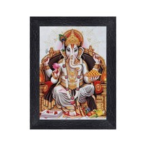 ganesh ganesha wall decor photo frame ganpati mandir temple pooja 8x6inch - $23.70