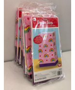 Lot of 10 Valentine&#39;s Day Rainbow Design Treat Bag Pink Treat Goody Bags... - $523.52 MXN