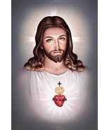 Lord Jesus Christ Painting Poster Waterproof Vinyl Sticker 24X18 inch (P... - £78.89 GBP