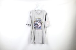 Vintage Y2K 2005 NASCAR Mens XL Distressed Rusty Wallace Last Call T-Shirt Gray - £25.87 GBP