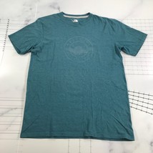 The North Face T Shirt Uomo Medio Verde Blu Girocollo Manica Corta Misto... - $13.99