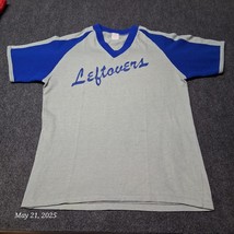 Vintage Dunner Sportswear Leftovers Shirt Size Large Gray and Blue 70s 80s - $24.45