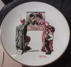 Back To School Norman Rockwell- 1978 Danbury Mint Gorham Coll. Plate COA - £23.32 GBP