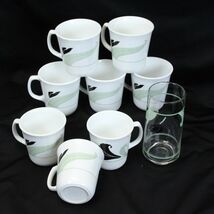 Corelle Black Orchid Mugs and Tumbler  Lot of 9 Cups - $17.63