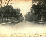 Un Typical Residenza Street Vista Oskaloosa Iowa Ia 1906 Udb Cartolina - $15.34