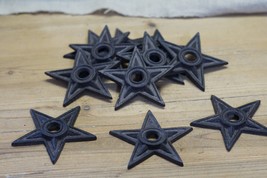 24 Stars Washers Rustic Cast Iron Texas Lone Star Ranch 4&quot; Flag Large Decor - $41.99